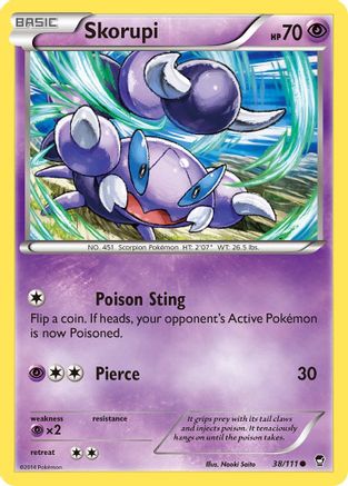 Skorupi (38/111) [XY: Furious Fists] Reverse Holofoil