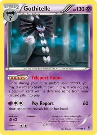 Gothitelle (41/111) [XY: Furious Fists] Reverse Holofoil