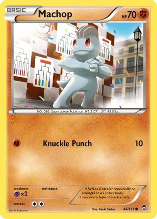 Machop (44/111) [XY: Furious Fists] Reverse Holofoil