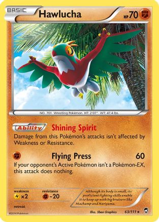 Hawlucha (63/111) [XY: Furious Fists] Reverse Holofoil