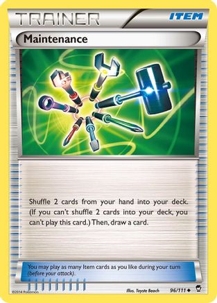 Maintenance (96/111) [XY: Furious Fists] Reverse Holofoil