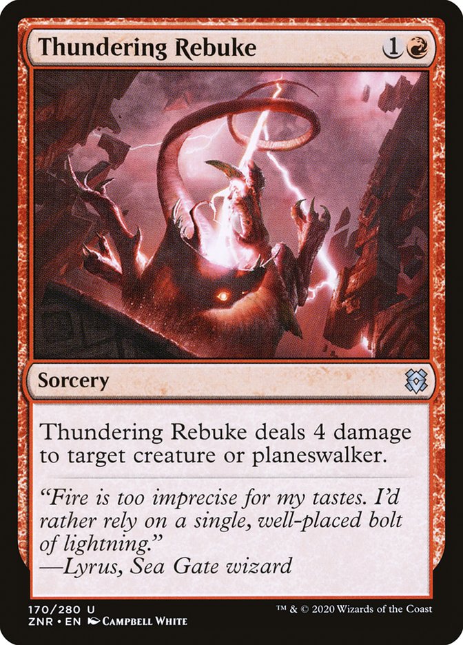Thundering Rebuke [Zendikar Rising] Foil