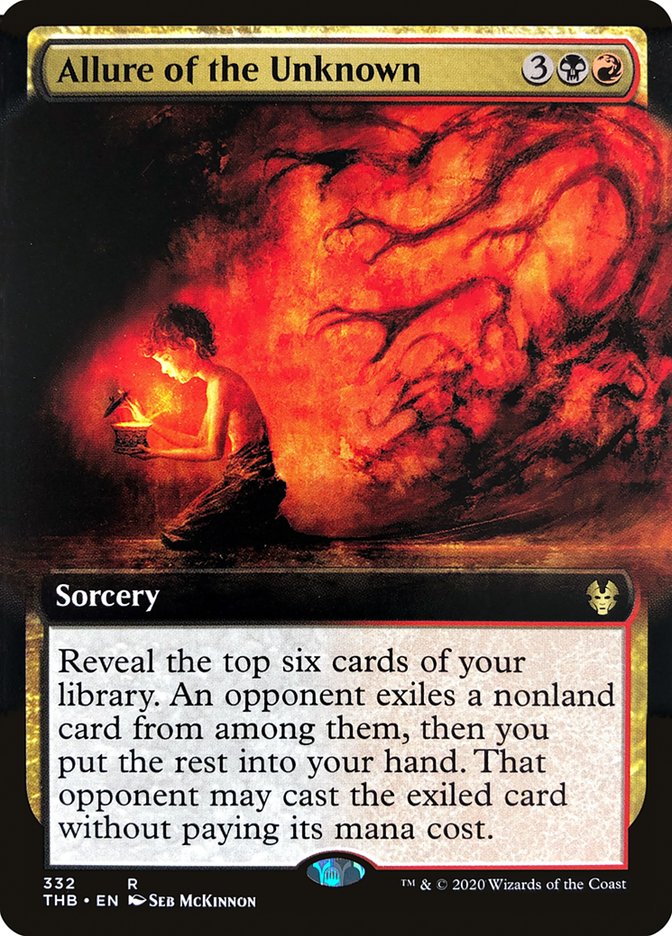 Allure of the Unknown (Extended Art) [Theros Beyond Death] Foil