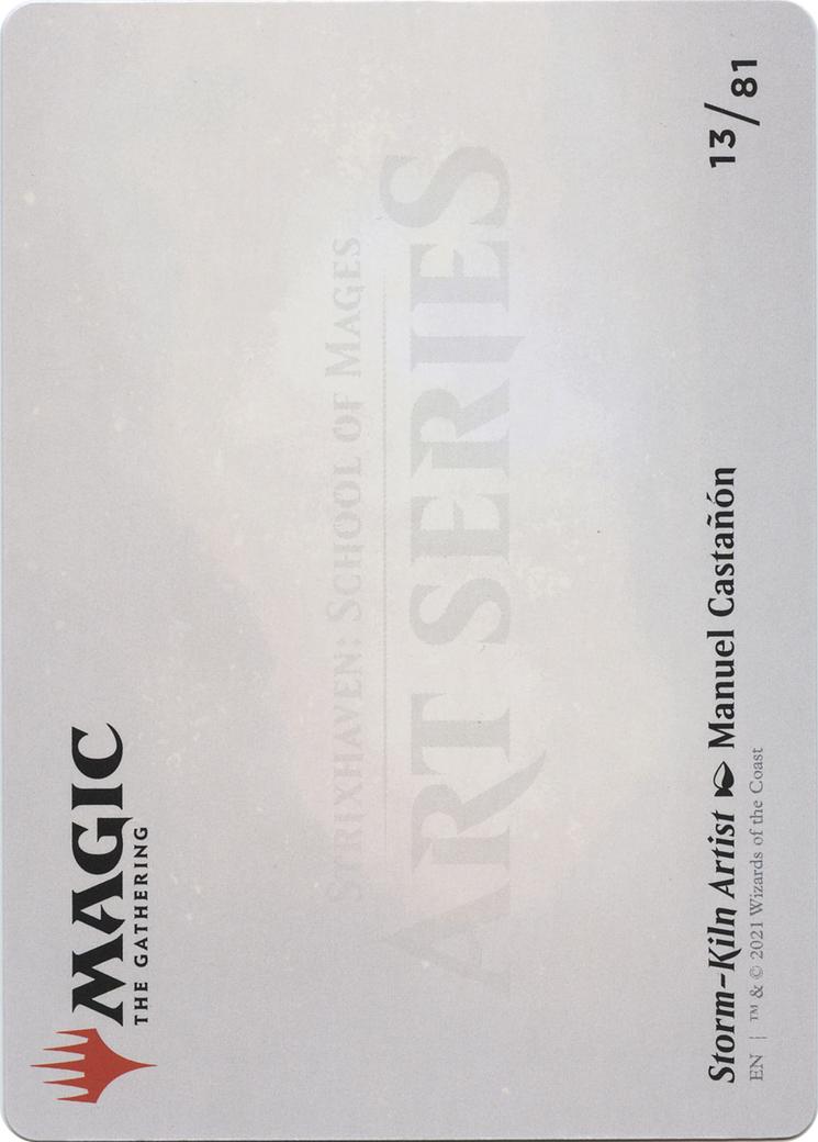 Storm-Kiln Artist // Storm-Kiln Artist  [Strixhaven Art Series] (Borderless) Foil