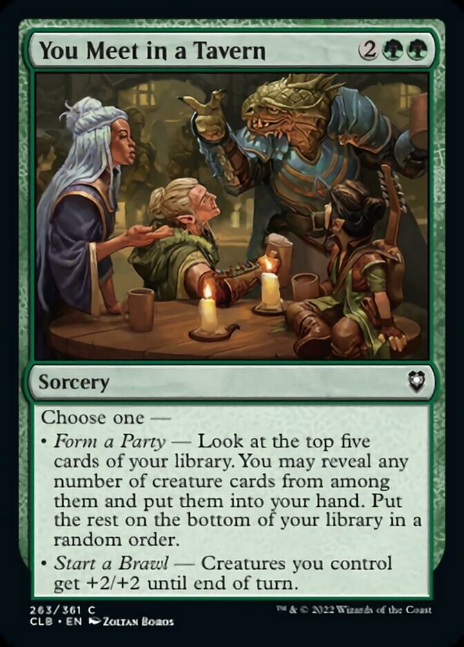 You Meet in a Tavern [Commander Legends: Battle for Baldur's Gate] Foil