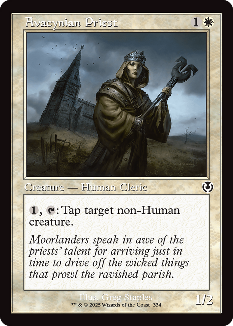 Avacynian Priest (Retro Frame) [Innistrad Remastered] Foil