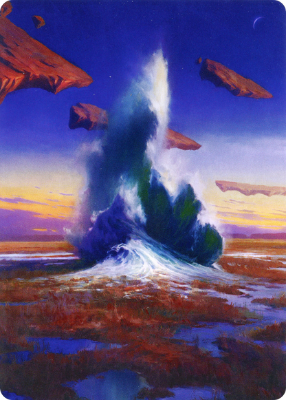 Flooded Strand // Flooded Strand  [Zendikar Rising Art Series] (Borderless) Foil