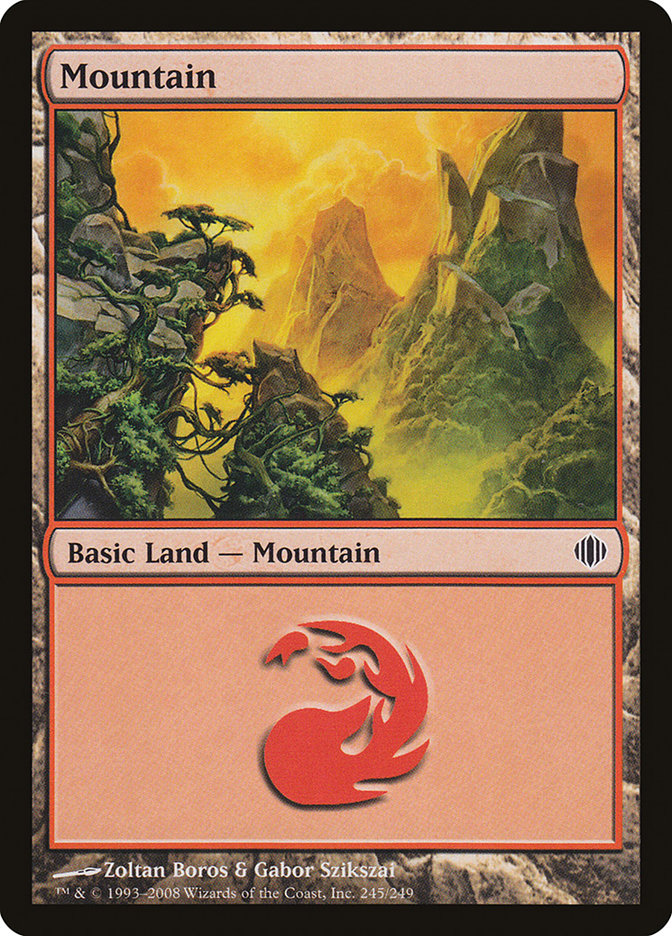 Mountain (245) [Shards of Alara] Foil