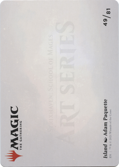 Island // Island  [Strixhaven Art Series] (Borderless) Foil