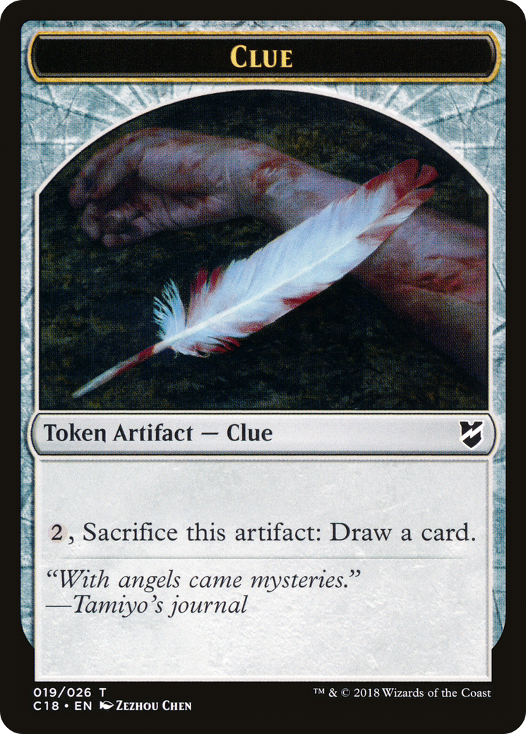 Clue  [Commander 2018 Tokens]