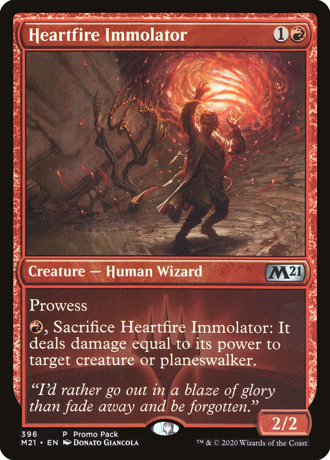 Heartfire Immolator (Promo Pack) [Core Set 2021 Promos] Foil