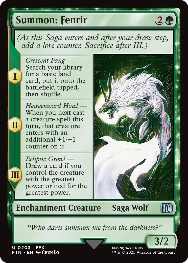 Summon: Fenrir [FINAL FANTASY] Foil