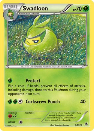 Swadloon (6/119) [XY: Phantom Forces] Reverse Holofoil