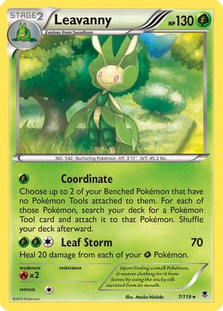 Leavanny (7/119) [XY: Phantom Forces] Reverse Holofoil