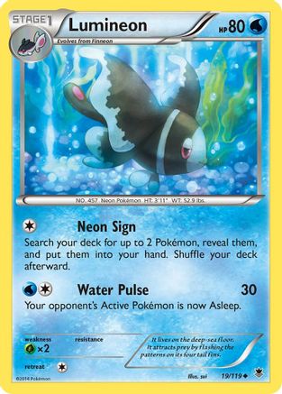 Lumineon (19/119) [XY: Phantom Forces] Reverse Holofoil