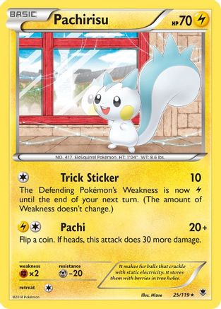 Pachirisu (25/119) [XY: Phantom Forces] Reverse Holofoil