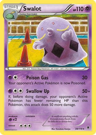 Swalot (38/119) [XY: Phantom Forces] Reverse Holofoil