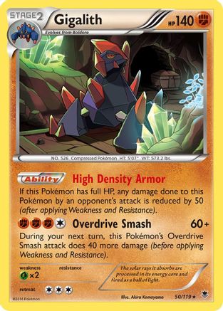Gigalith (50/119) [XY: Phantom Forces] Reverse Holofoil