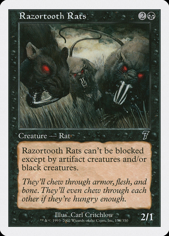 Razortooth Rats [Seventh Edition] Foil