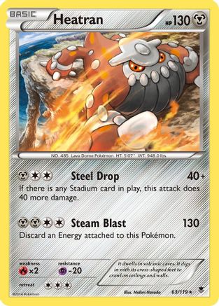 Heatran (63/119) [XY: Phantom Forces] Reverse Holofoil