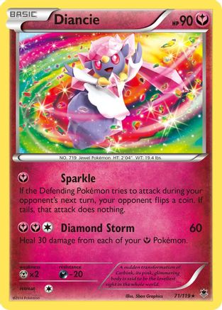Diancie (71/119) [XY: Phantom Forces] Reverse Holofoil