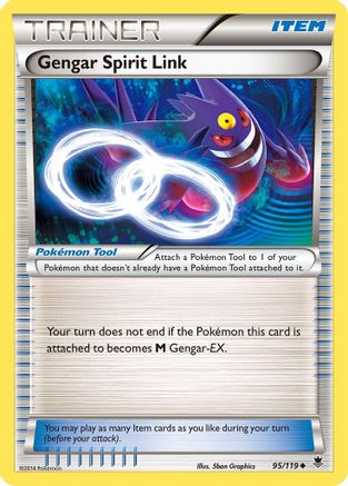 Gengar Spirit Link (95/119) [XY: Phantom Forces] Reverse Holofoil