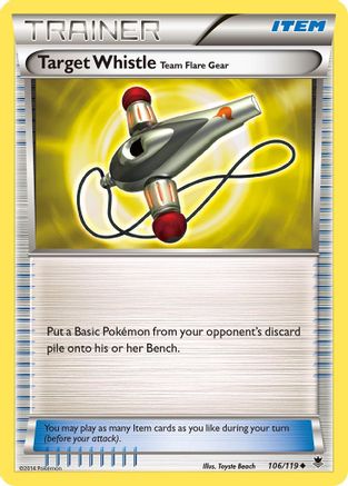 Target Whistle Team Flare Gear (106/119) [XY: Phantom Forces] Reverse Holofoil