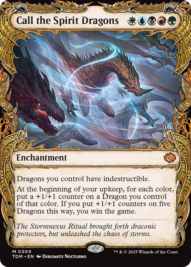 Call the Spirit Dragons (Showcase) [Tarkir: Dragonstorm] Foil