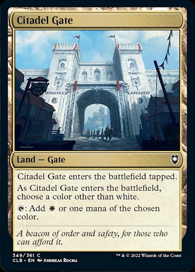 Citadel Gate [Commander Legends: Battle for Baldur's Gate] Foil