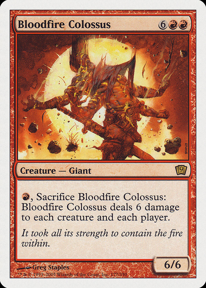 Bloodfire Colossus [Ninth Edition] Foil