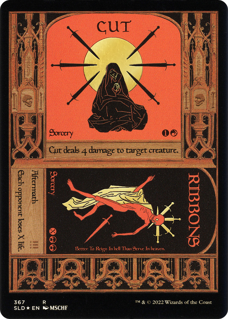Cut // Ribbons (Foil Etched) (Gold)  [Secret Lair Drop] Foil
