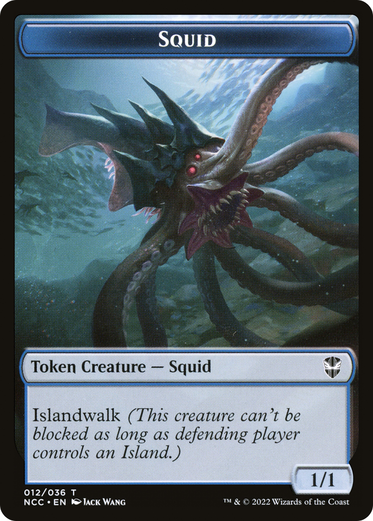 Squid  [New Capenna Commander Tokens] Foil