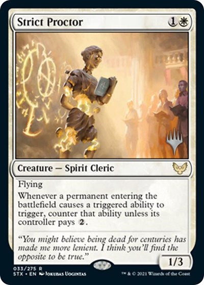 Strict Proctor (Promo Pack) [Strixhaven: School of Mages Promos] Foil