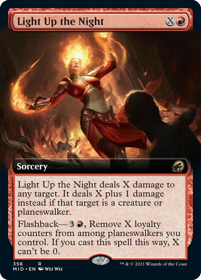 Light Up the Night (Extended Art) [Innistrad: Midnight Hunt] Foil