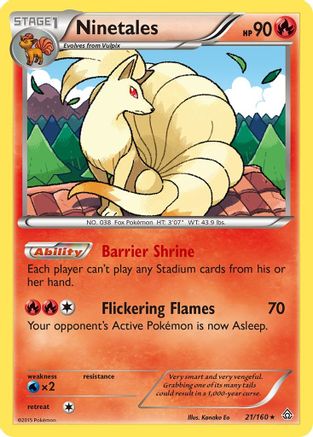 Ninetales (21/160) [XY: Primal Clash] Reverse Holofoil