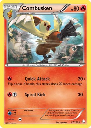 Combusken (27/160) [XY: Primal Clash] Reverse Holofoil