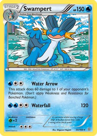 Swampert (35/160) [XY: Primal Clash] Reverse Holofoil