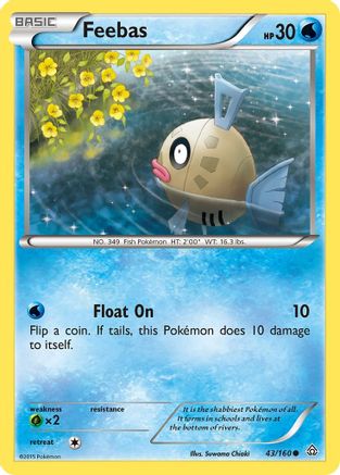 Feebas (43/160) [XY: Primal Clash] Reverse Holofoil