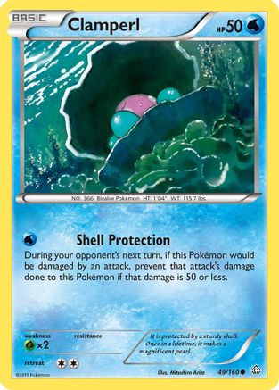 Clamperl (49/160) [XY: Primal Clash] Reverse Holofoil