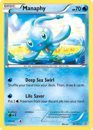Manaphy (56/160) [XY: Primal Clash] Reverse Holofoil