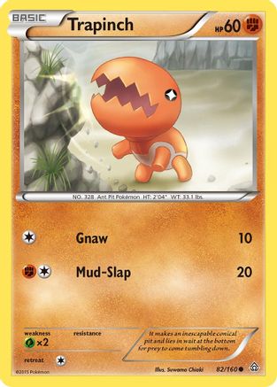 Trapinch (82/160) [XY: Primal Clash] Reverse Holofoil