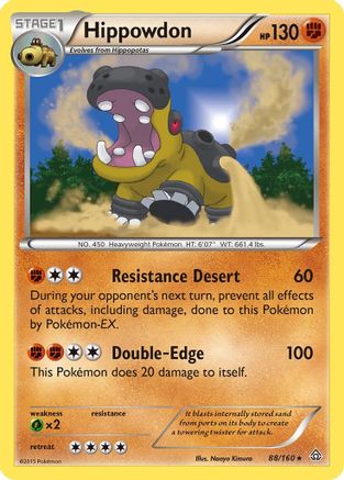 Hippowdon (88/160) [XY: Primal Clash] Reverse Holofoil