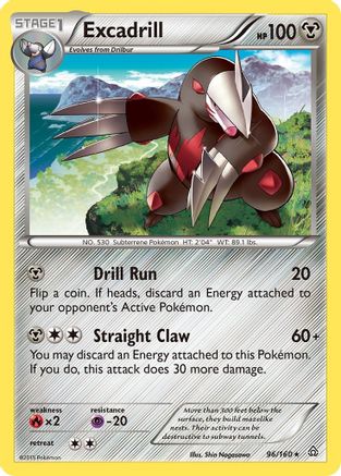 Excadrill (96/160) [XY: Primal Clash] Reverse Holofoil