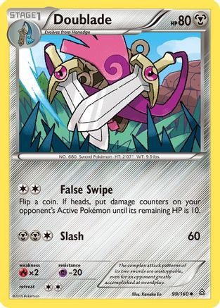 Doublade (99/160) [XY: Primal Clash] Reverse Holofoil