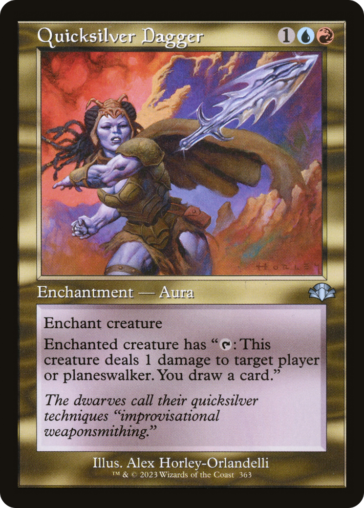 Quicksilver Dagger (Retro) [Dominaria Remastered] Foil