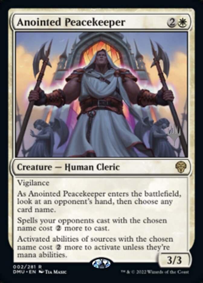 Anointed Peacekeeper (Promo Pack) [Dominaria United Promos] Foil