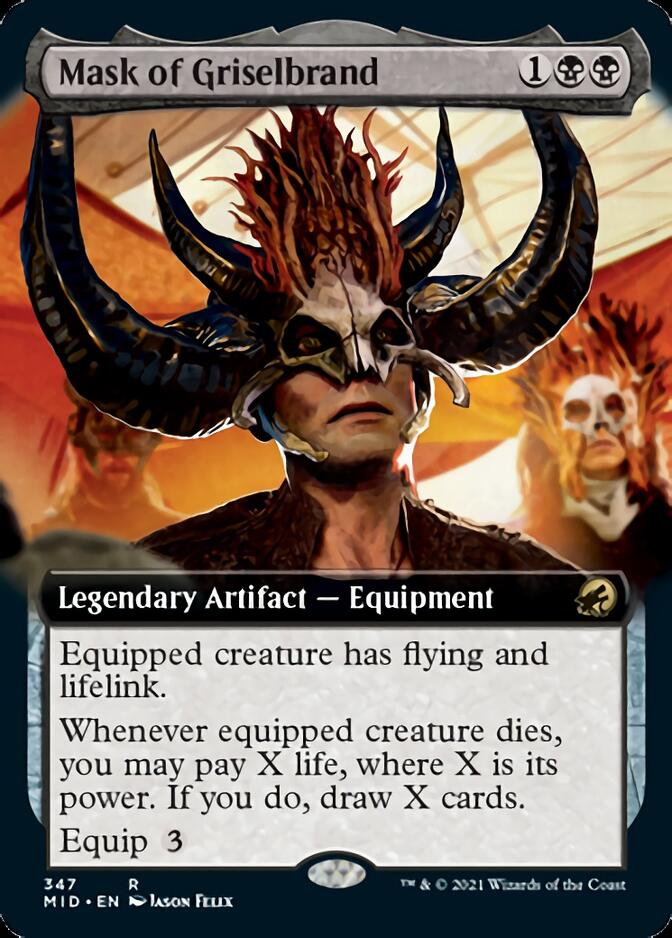 Mask of Griselbrand (Extended Art) [Innistrad: Midnight Hunt] Foil