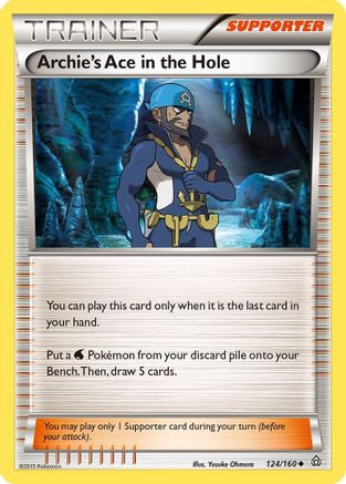 Archie's Ace in the Hole (124/160) [XY: Primal Clash] Reverse Holofoil