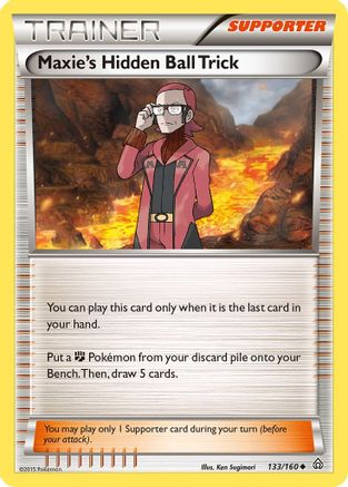 Maxie's Hidden Ball Trick (133/160) [XY: Primal Clash] Reverse Holofoil