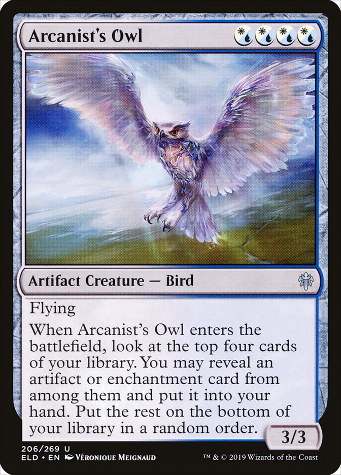 Arcanist's Owl [Throne of Eldraine] Foil